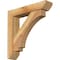 Ekena Millwork Imperial Slat Rough Sawn Bracket w/ Offset Brace, Western Red Cedar, 6"W x 28"D x 28"H BKT0604X28X28IMP06RWR - alternate 1